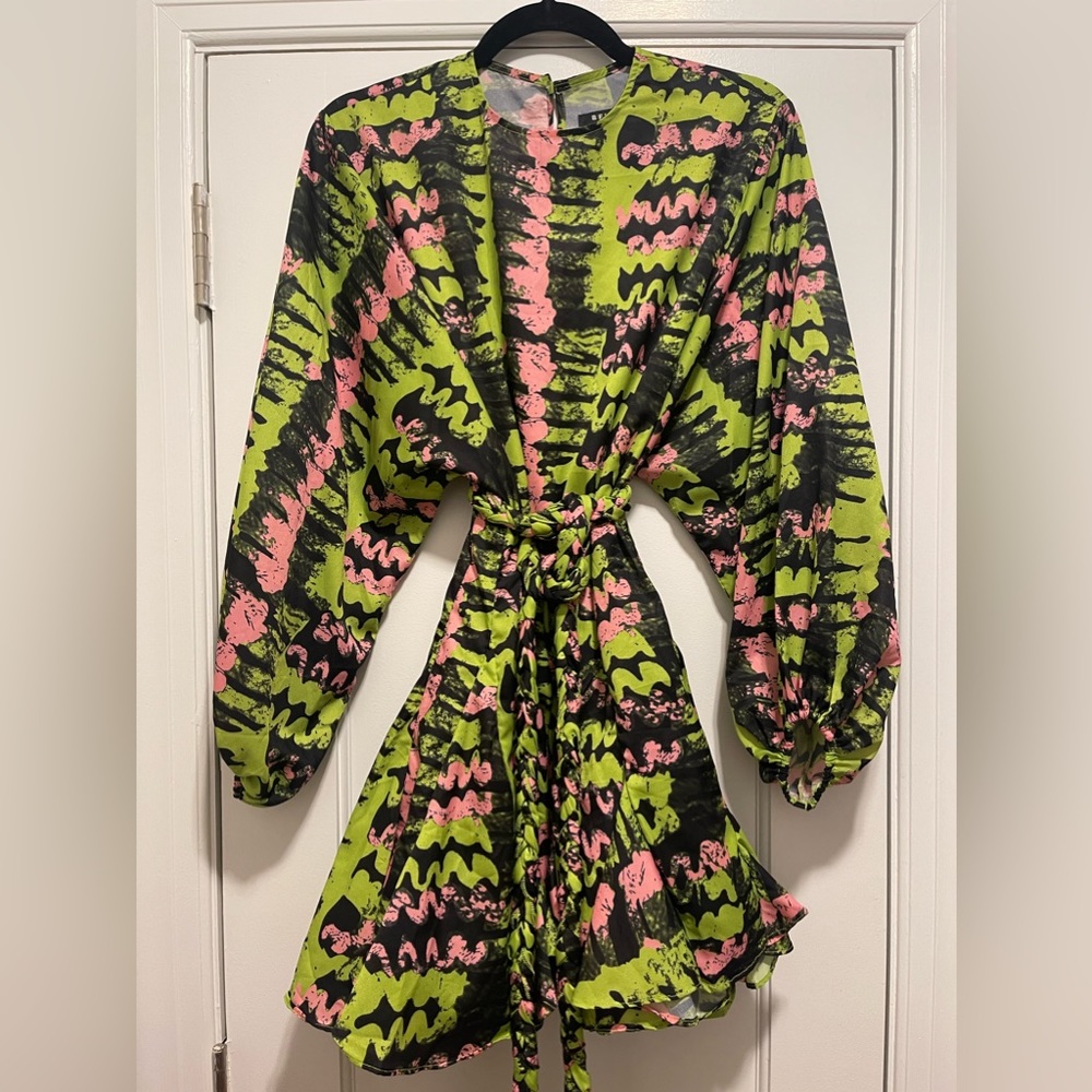 Beulah Style Chevron Print Dress